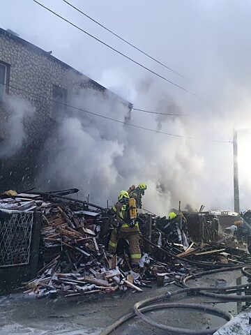 Pożar w Zbrosławicach Pożar w Zbrosławicach