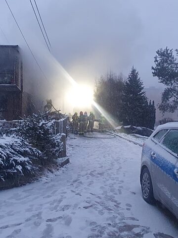 Pożar w Zbrosławicach Pożar w Zbrosławicach