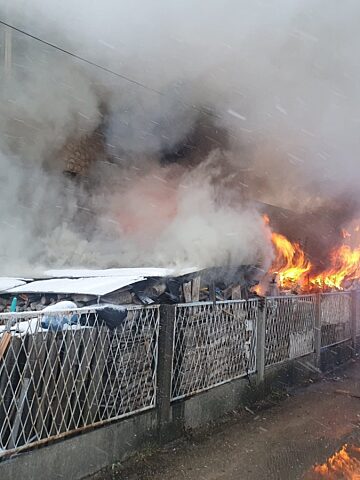 Pożar w Zbrosławicach Pożar w Zbrosławicach