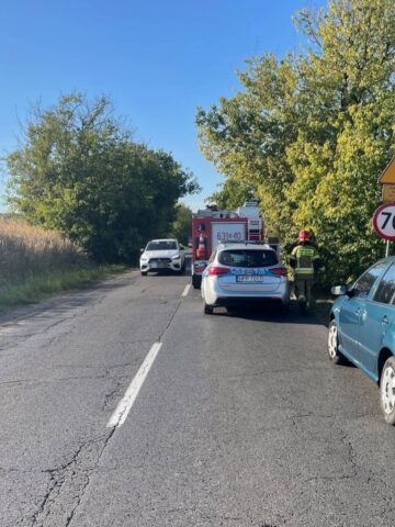 Zdarzenie drogowe w Ptakowicach Zdarzenie drogowe w Ptakowicach