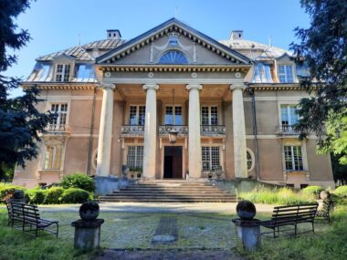 Pałac w Łubiu ponownie wystawiony na sprzedaż z niższą ceną Palac Baildonow Lubie Zbroslawice 12