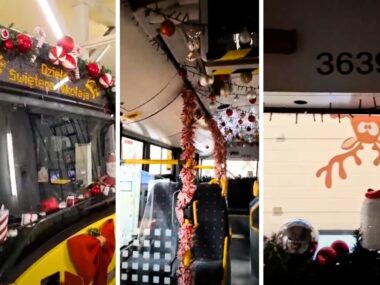 Na śląskie drogi wyjedzie specjalny, świąteczny autobus PKM wspiera Dzieło Świętego Mikołaja