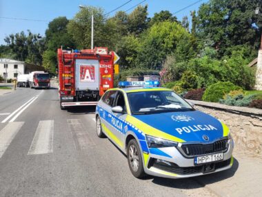 Zdarzenie z motocyklistą w Kamieńcu