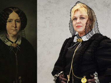 Pauline Klausa z nową suknią na pochód gwarkowski Pauline Klausa z nową suknią na pochód gwarkowski