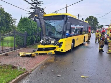 Wypadek autobusu miejskiego w Tarnowskich Górach