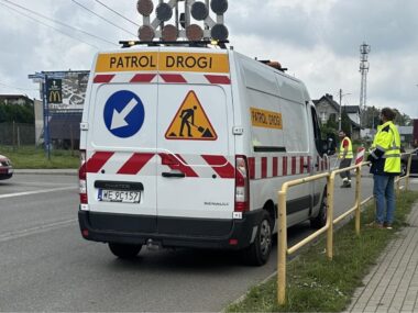 Awaria na ulicy Gliwickiej w Tarnowskich Górach Awaria na ulicy Gliwickiej w Tarnowskich Górach