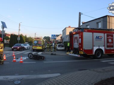 Tarnowskie gory wypadek motorower 2