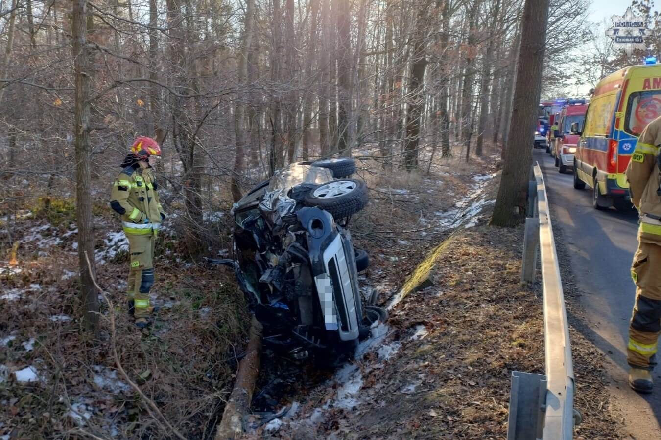 Zdarzenie drogowe w gminie Zbrosławice