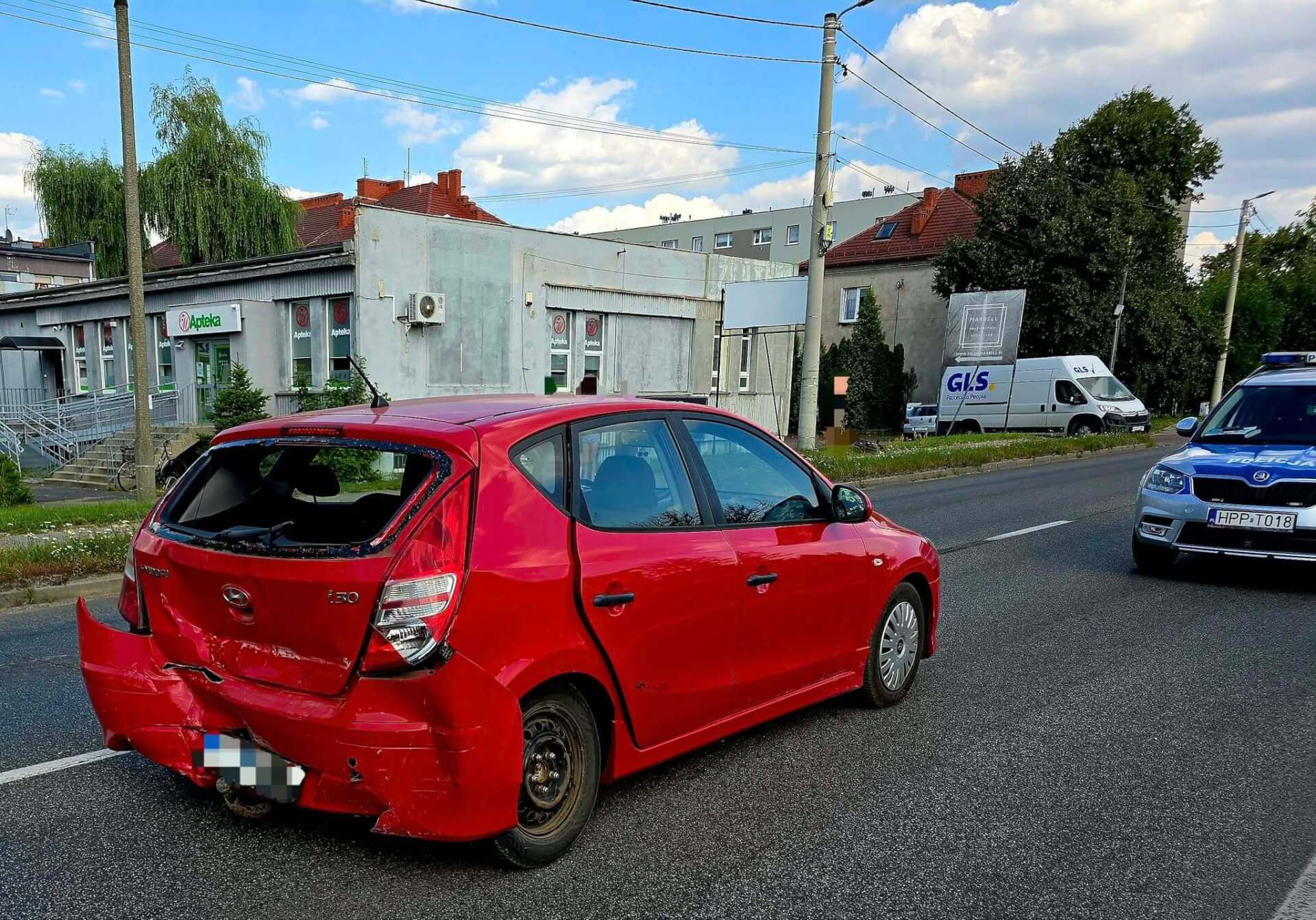 Kolizja w Strzybnicy