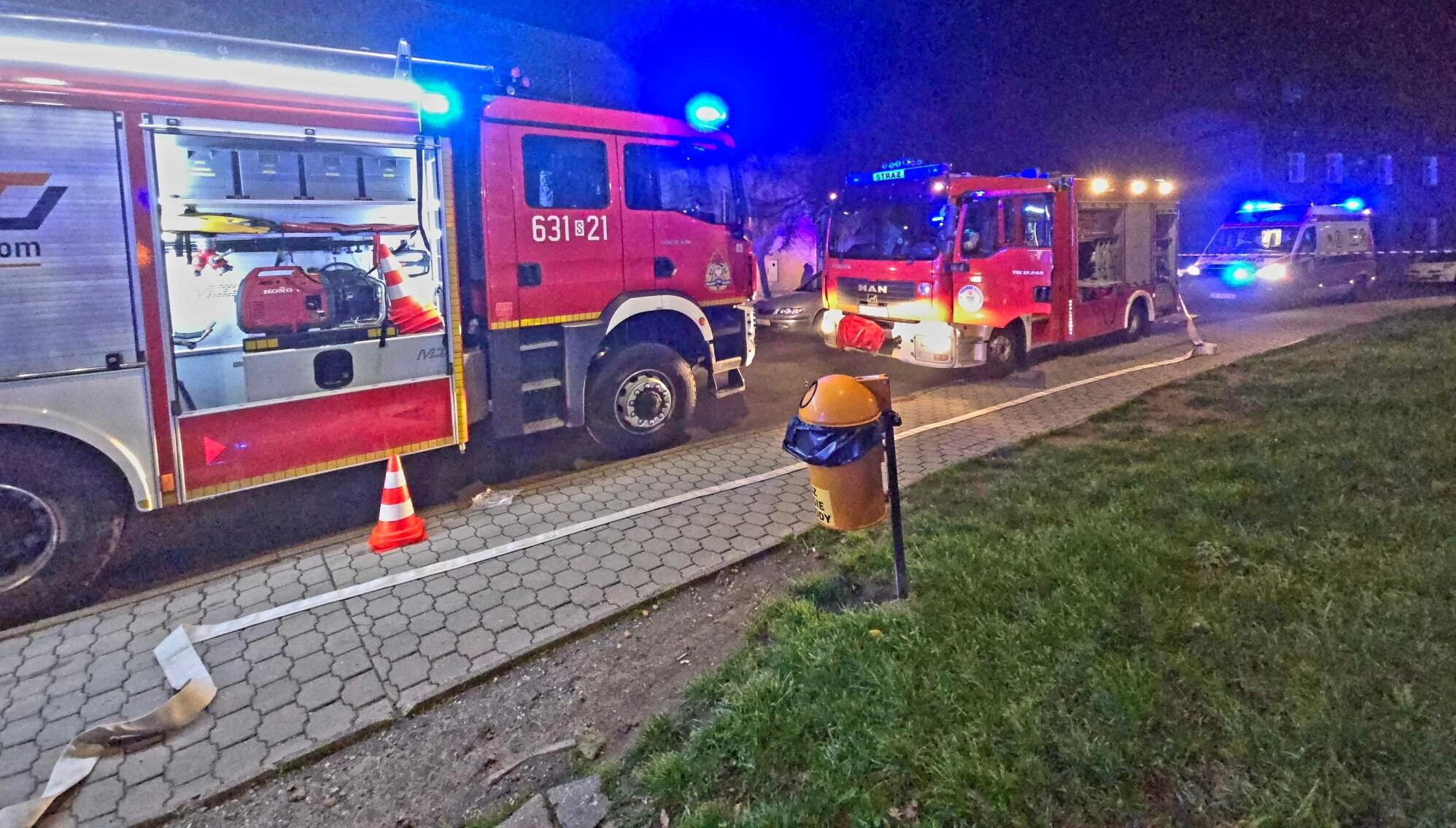 Pożar w Tarnowskich Górach