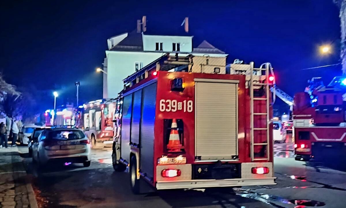 Pożar w Tarnowskich Górach