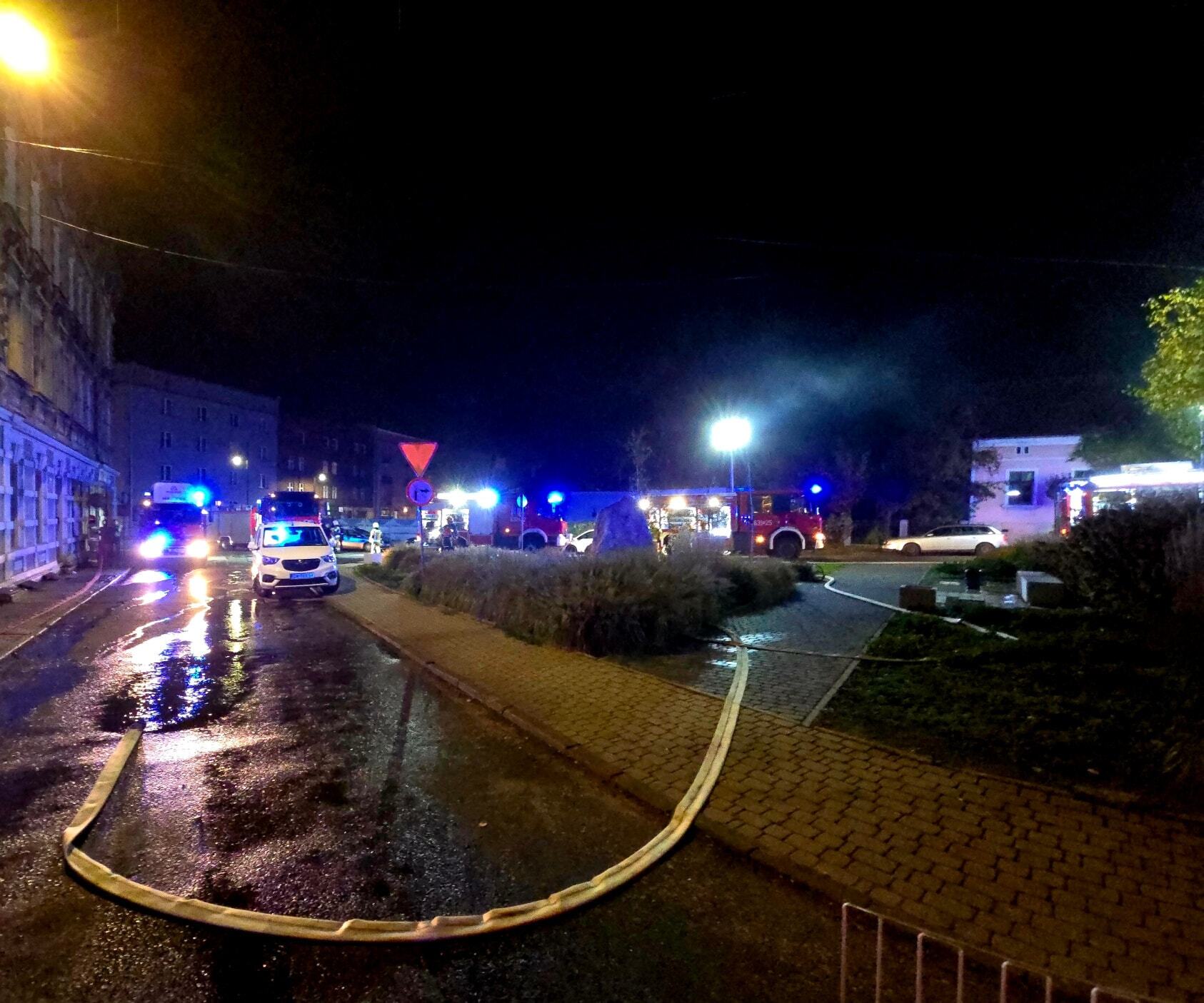 Pożar w Tarnowskich Górach