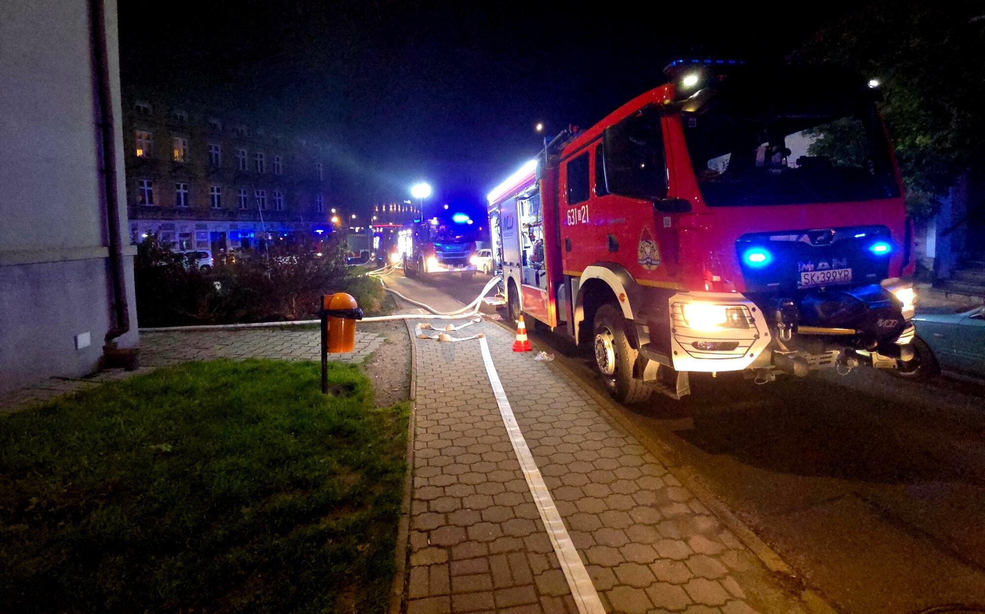 Pożar w Tarnowskich Górach