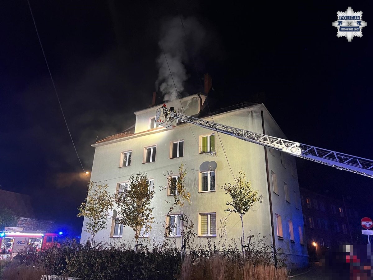 Pożar w Tarnowskich Górach