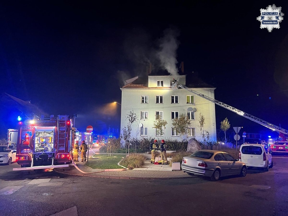 Pożar w Tarnowskich Górach