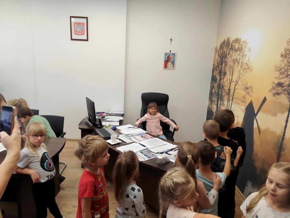 Wizyta przedszkolaków w Urzędzie Miasta Kalety