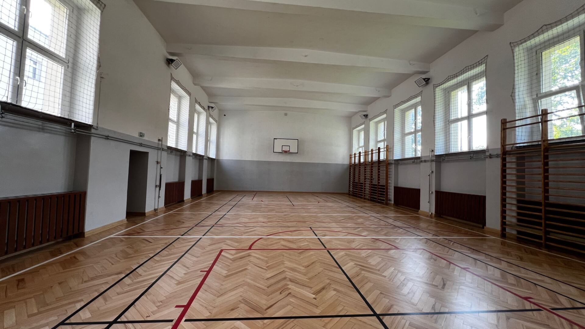 Remont sali gimnastycznej w I LO w Tarnowskich Górach