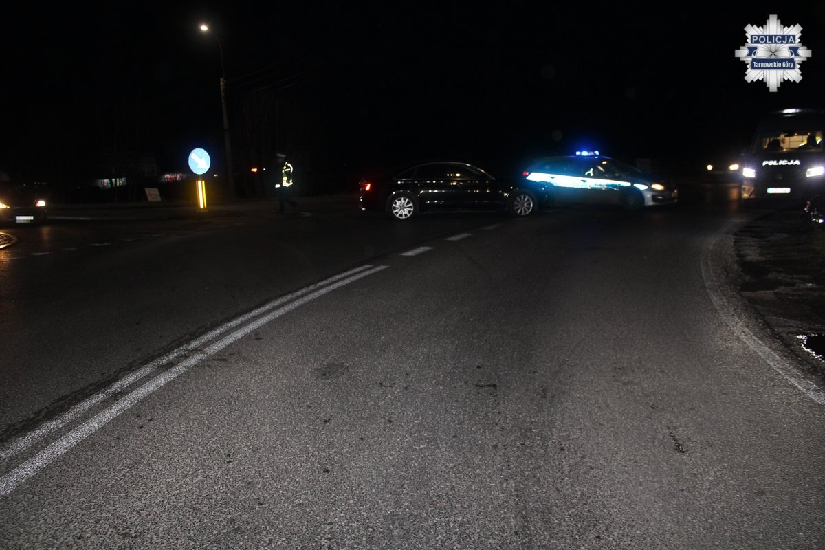 Potrącenie rowerzysty w Świerklańcu