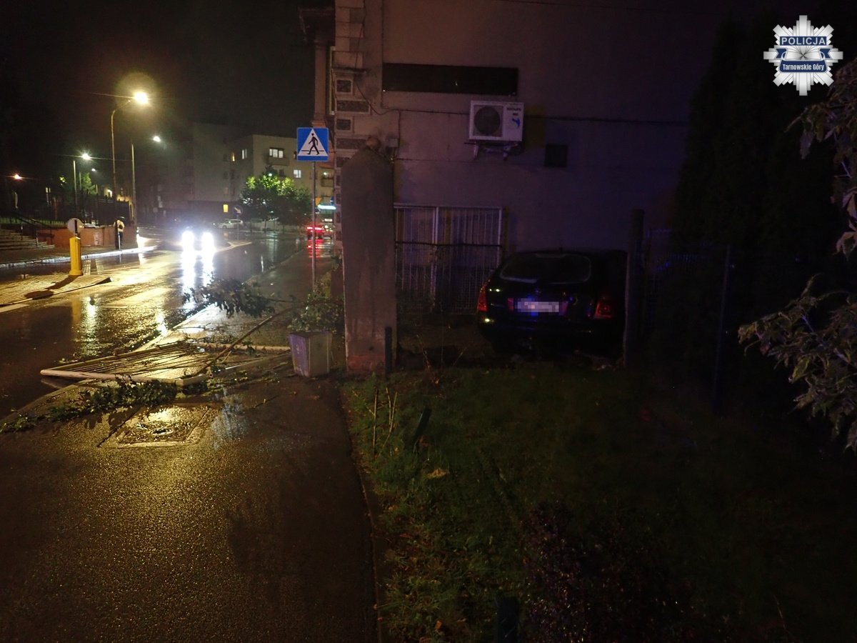 Kolizja na ul. Opolskiej w Tarnowskich Górach