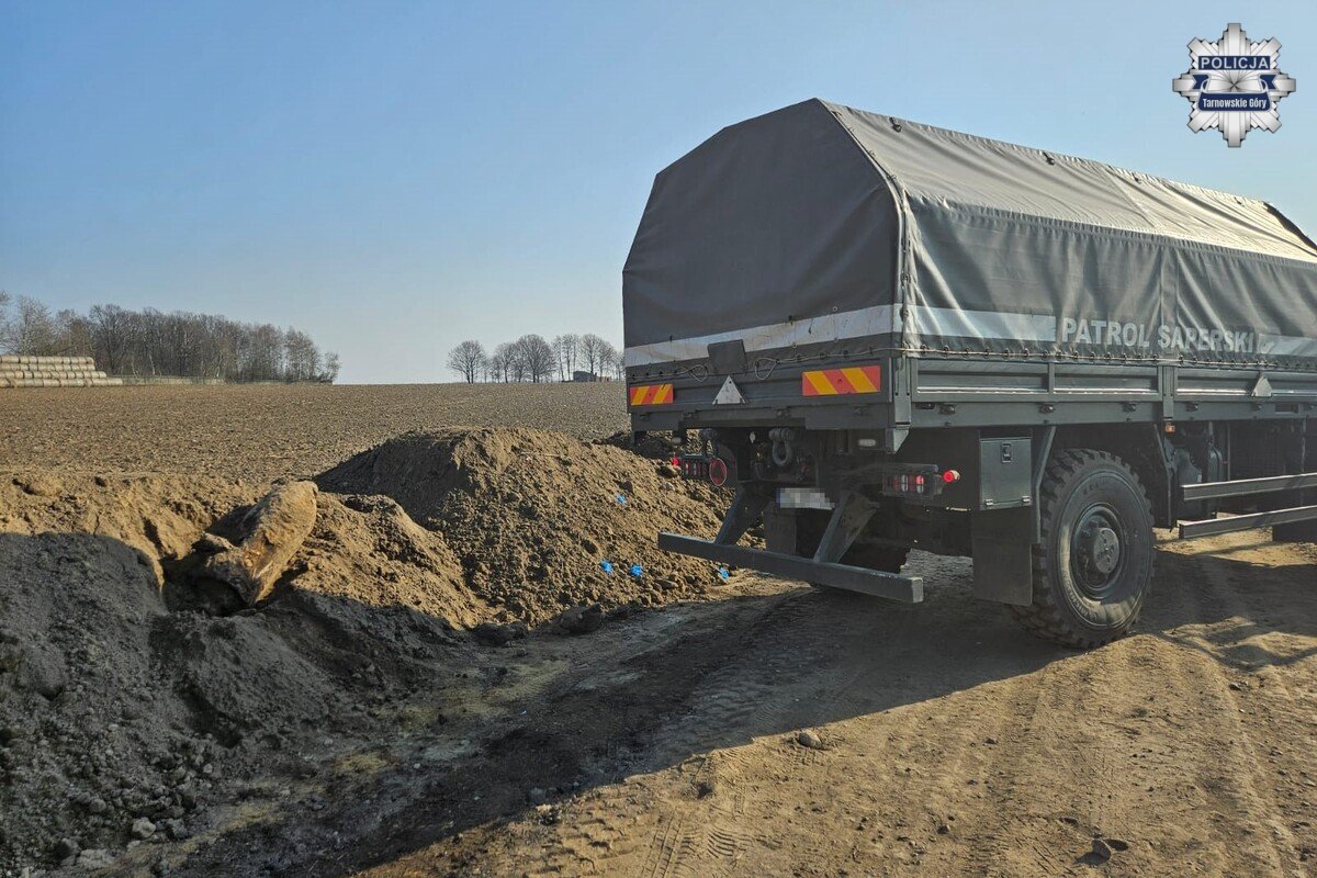 Niewybuch w powiecie tarnogórskim