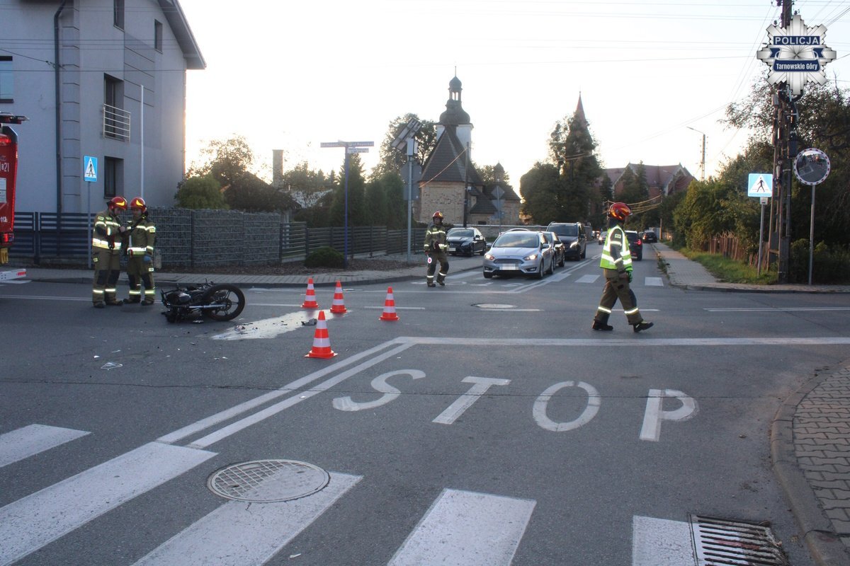 Tarnowskie gory wypadek motorower 1