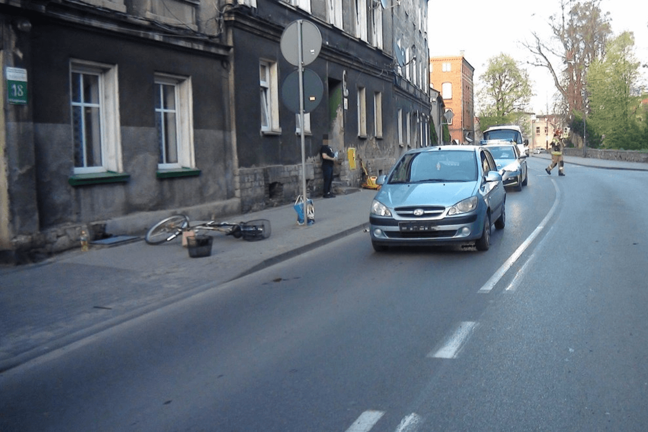 Potrącenie rowerzystki w Tarnowskich Górach