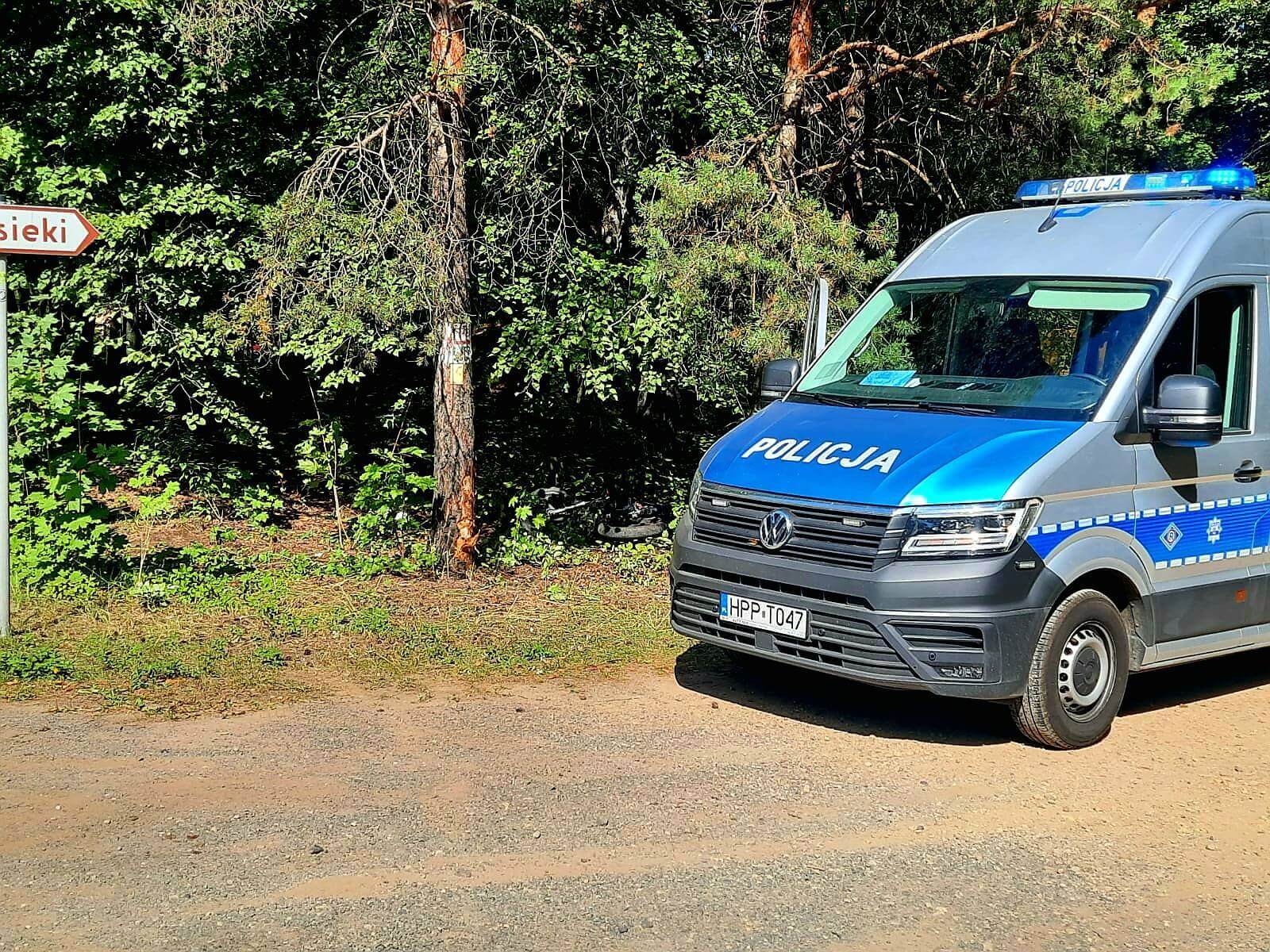 Wypadek motocyklowy w Miasteczku Śląskim