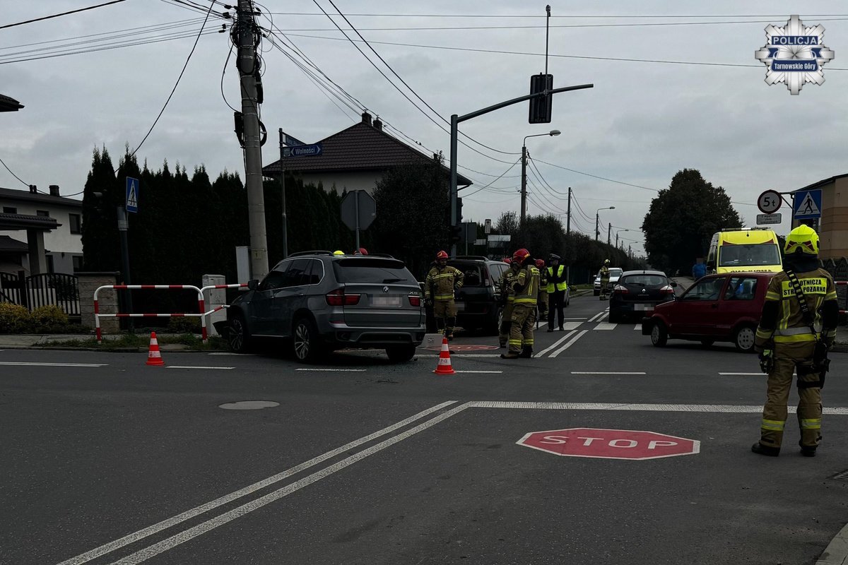 Wypadek w Pyrzowicach