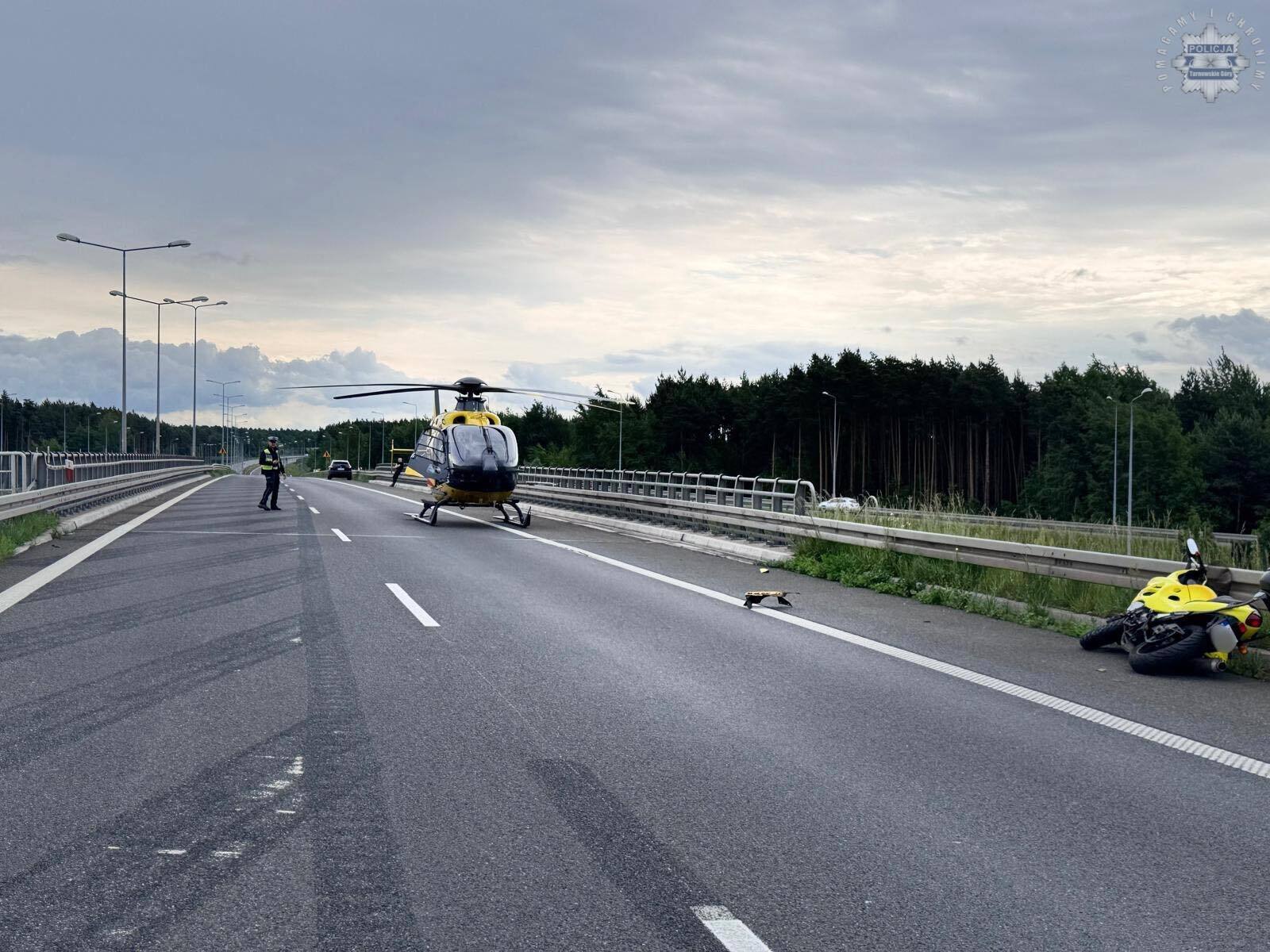 Wypadek na S1 w Pyrzowicach