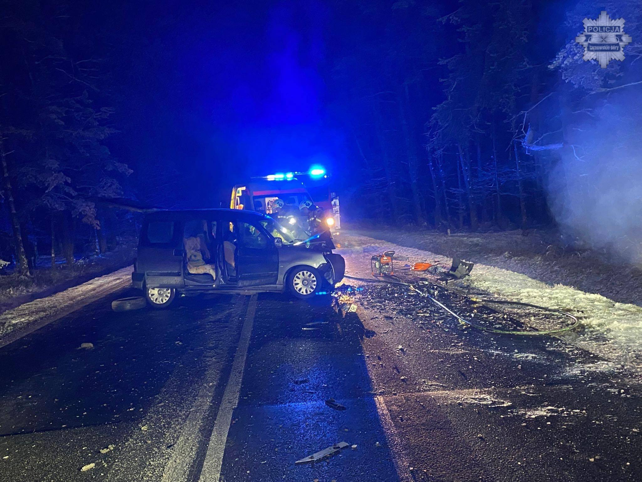 Wypadek na DK 11 w Tworogu