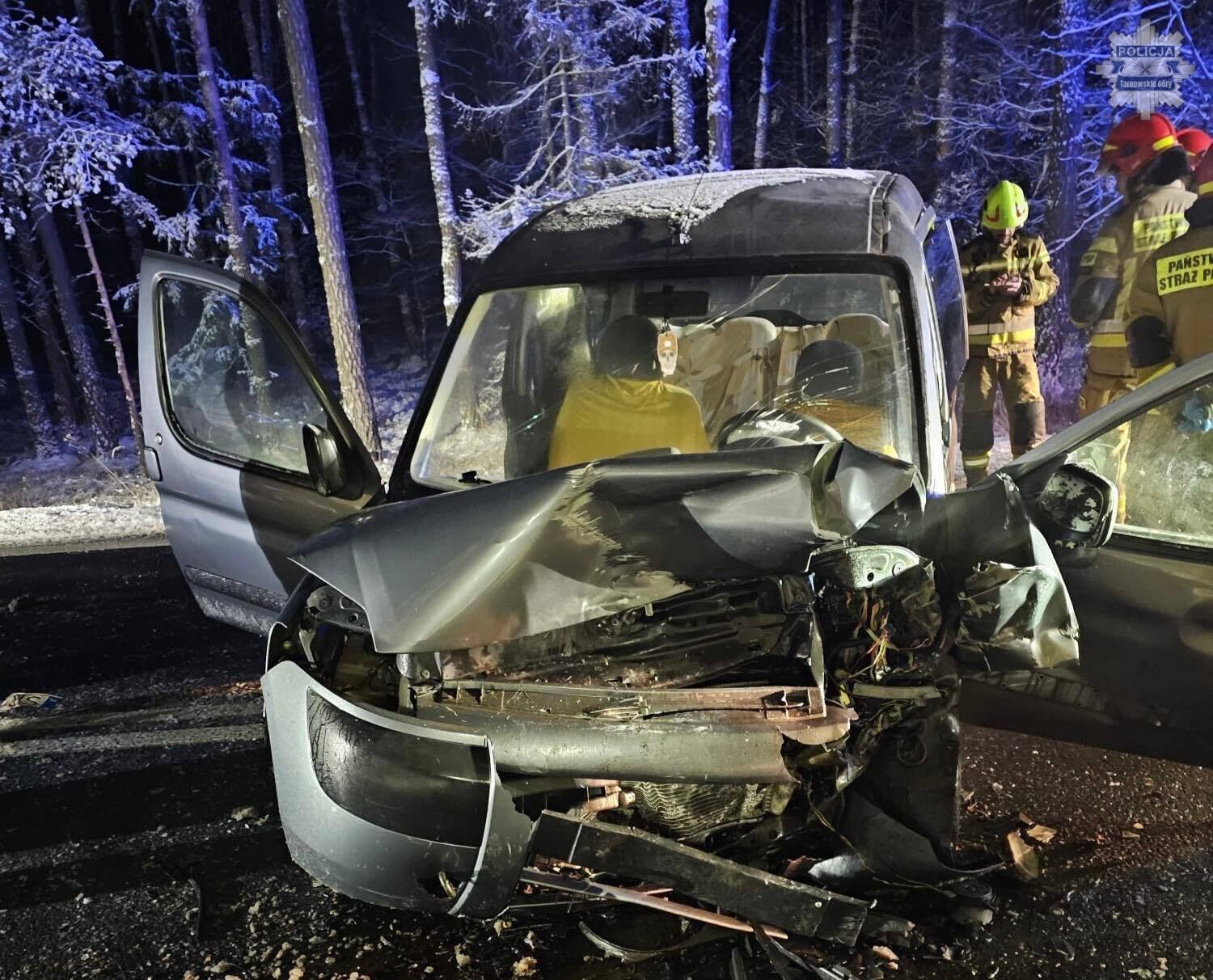 Wypadek na DK 11 w Tworogu