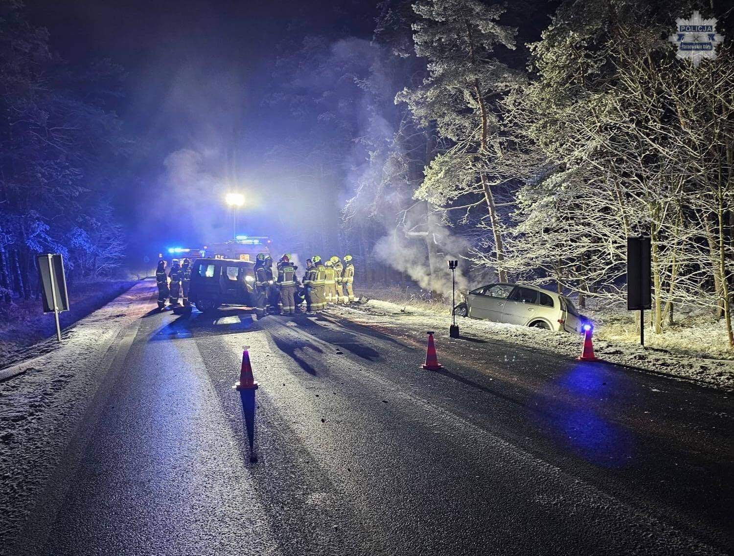 Wypadek na DK 11 w Tworogu