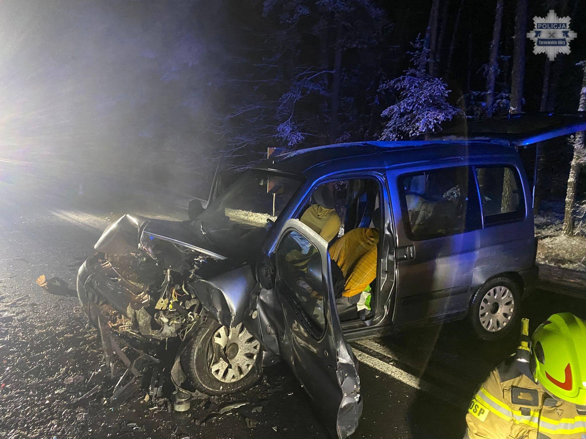 Wypadek na DK 11 w Tworogu