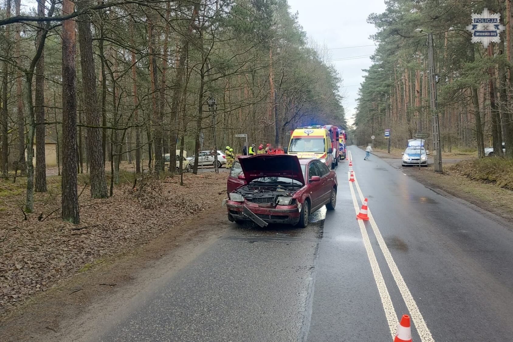 Zdarzenie drogowe między Kotami i Potępą